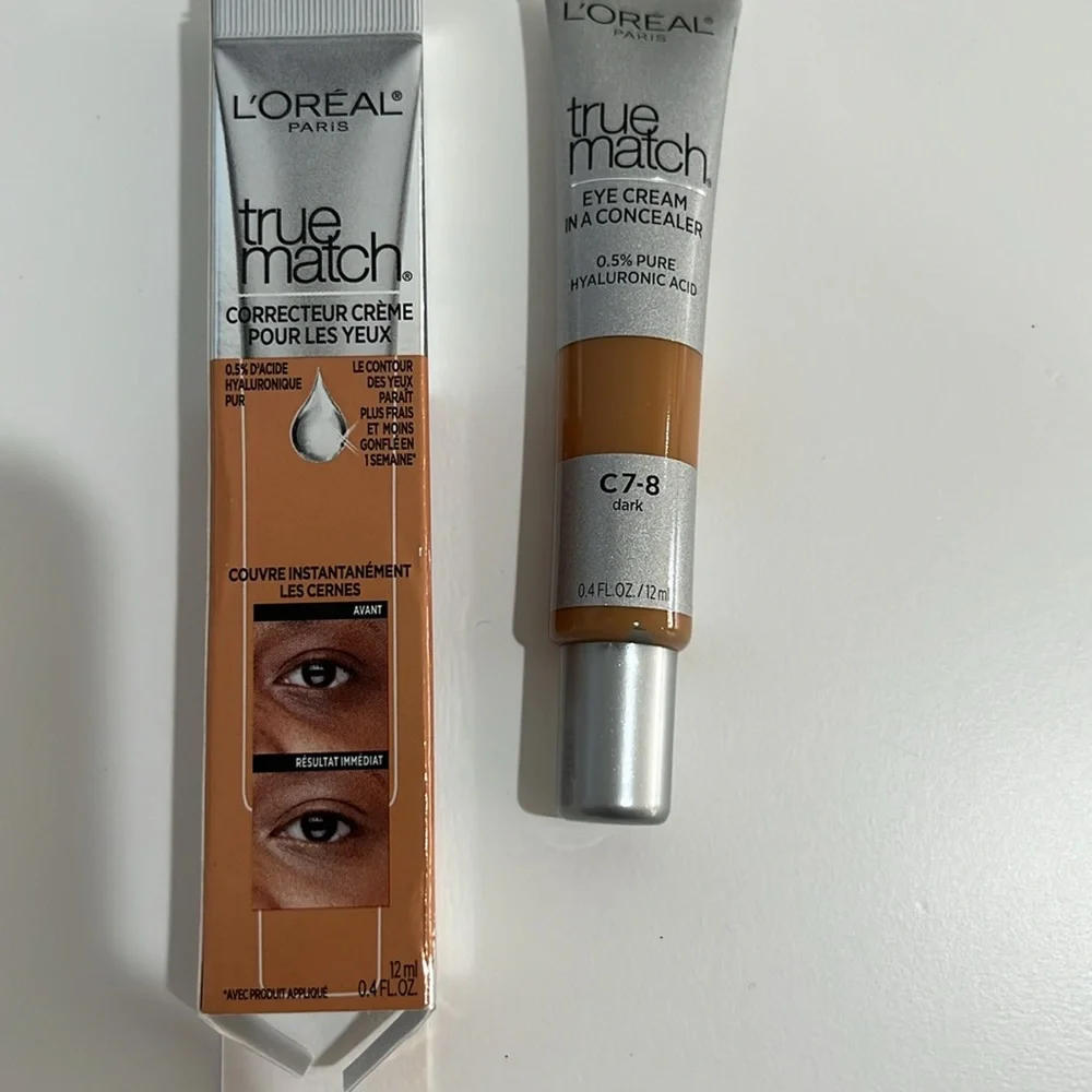 NWT L’oreal True Match Eye Cream‎ in a Concealer- C7-8 Dark